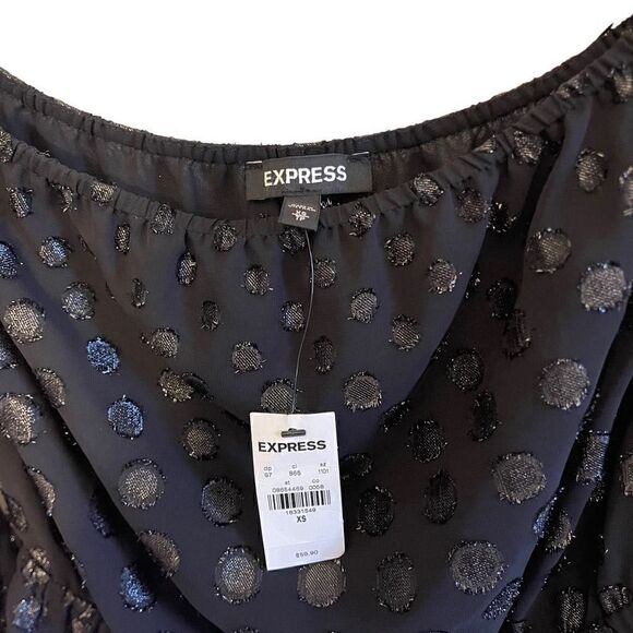 NWT express off the shoulder flare top size xs - Picture 2 of 5